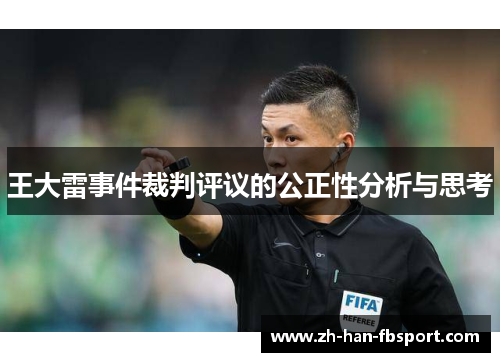 王大雷事件裁判评议的公正性分析与思考